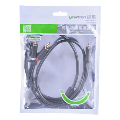 Cáp Chuyển Đổi Ugreen 3.5mm Sang 2 RCA 10772 (1m) - Hàng Chính Hãng