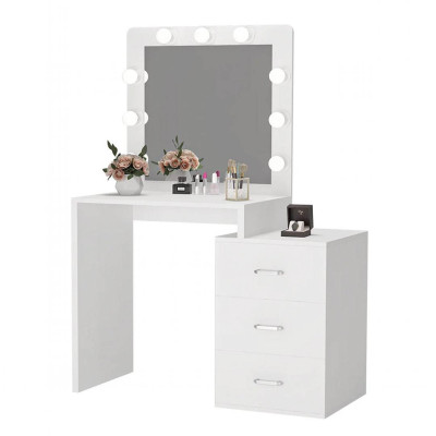 Bàn phấn đèn LED gỗ MDF cao cấp SMLIFE Marnite