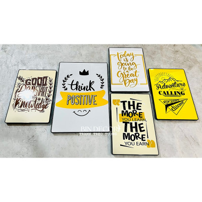 (ẢNH THẬT) Tranh treo tường trang trí decor lớp học tiếng anh 3 kèm đinh treo