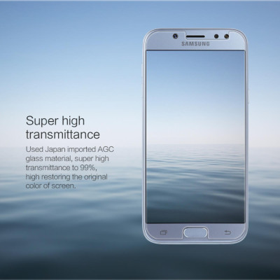 Miếng dán kính cường lực dành cho Samsung Galaxy J7 Pro hiệu HOTCASE HBO (độ cứng 9H, mỏng 0.3mm, vát 2.5D, độ trong chuẩn HD)- hàng nhập khẩu