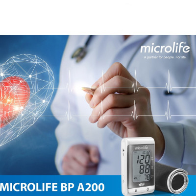 Máy Đo Huyết Áp Bắp Tay Microlife BP A200 Công Nghệ Afib-Kết Nối Với Máy Tính, Cho Kết Quả Nhanh Chóng, Cảnh Báo Đột Quỵ