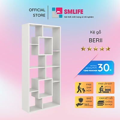 Giá sách gia đình phong cách hiện đại SMLIFE Berii