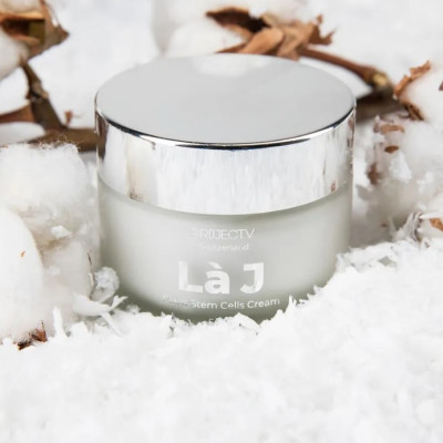 Kem dưỡng ẩm Là J Beauty Hit - PROJECT V - Kem từ tế bào gốc thực vật, Phục hồi trẻ hóa, Làn da sáng khoẻ (50ml) - Xuất xứ Thụy Sĩ, Hàng Chính Hãng