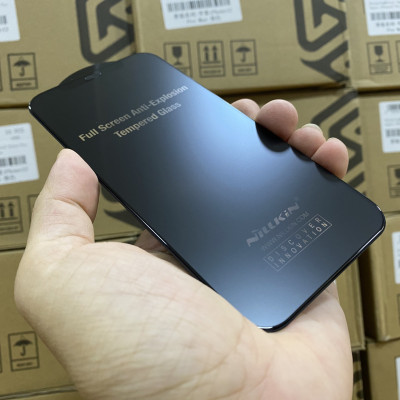 Kính Cường Lực chống vân tay Nillkin Glass FogMirror 2.5D cho Iphone 12/12 Pro (6.1) - 12 Pro Max (6.7) - Hàng Chính Hãng