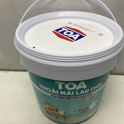 Sơn nước Toa thoải mái lau chùi siêu bóng màu vàng 7923 _5L