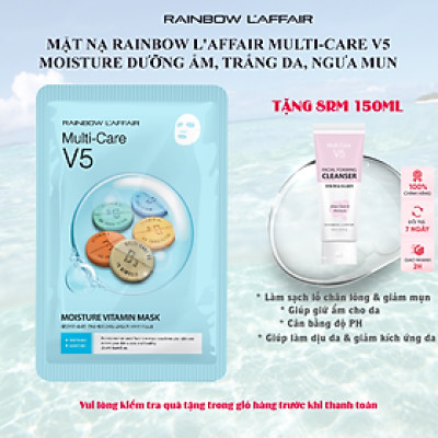 Hộp 10 Mặt nạ dưỡng ẩm - chống lão hóa Rainbow L