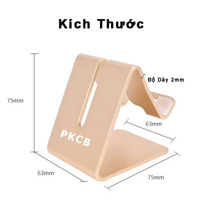 Giá Đỡ Điện Thoại, Máy Tính Bảng Kim Loại Nguyên Khối Basic Stand cell Phone Holder Hàng Chính Hãng