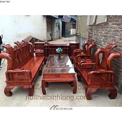 Bàn ghế gỗ phòng khách giả cổ tần thủy hoàng gỗ hương vân