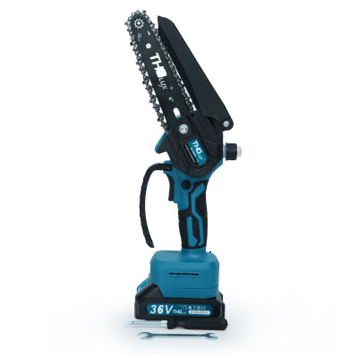 Máy cưa xích pin Tholux M-9090 Chiều dài lam 6 inch, pin 5cell, Động cơ Không Chổi Than