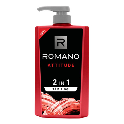 Dầu Tắm gội 2 trong 1 Romano Attitude