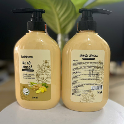 Dầu Gội Gừng  Công nghệ sinh học Kích Mọc Tóc Bell Home 500ml