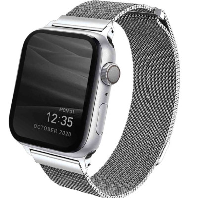 Dây Đeo Đồng Hồ UNIQ DANTE Mesh Steel Strap dành cho Apple Watch Series 1~8/ SE (42/44/45MM) - Hàng chính hãng