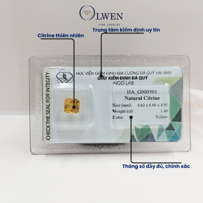 Viên đá thạch anh vàng (Citrine) thiên nhiên_HA-G000501