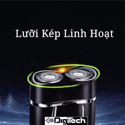 Máy Cạo Râu Mini 2 Lưỡi Cạo Nổi - (Tặng kèm 2 lưỡi cạo thay thế ) Máy Cạo Râu Đa Năng Đầu Cạo Chống Nước, cạo sạch chân râu, dung lượng pin lớn Hàng chính hãng