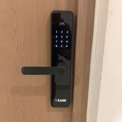 Khóa Vân Tay Kaimi BTM101 Màu Viền Đen - Hàng Chính Hãng