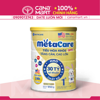 Sữa bột tốt cho bé Nutricare MetaCare Opti 1+, giúp cho bé tiêu hóa khỏe, tăng hấp thu (850g)