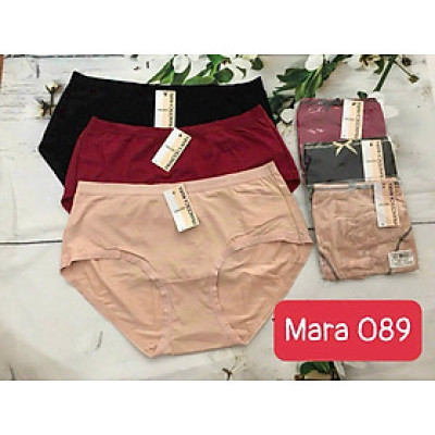 Combo 5 Quần Lót Nữ Cotton Trơn Lưng Cao Mara 089 – Ôm Eo, Mềm Mại, Thoáng Mát