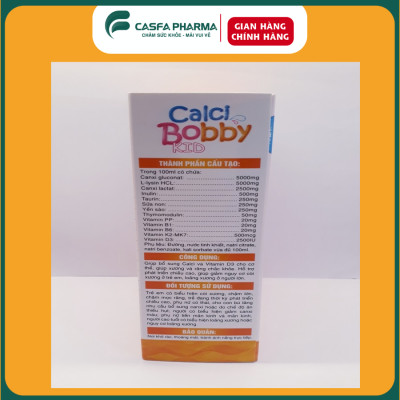 COMBO 3 CALCI hữu cơ BOBBYTW Hanopharco cho bé giúp xương và răng phát triển và chắc khỏe