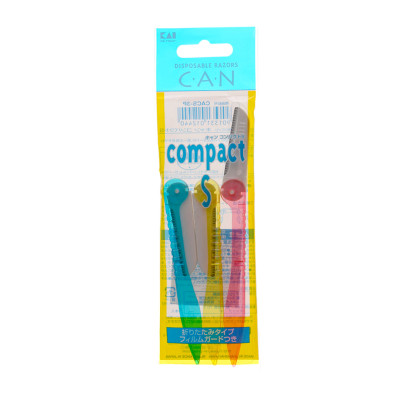 Dao Cạo Lông Mặt Cán Gập Kai Can Compact 01244 CS-3P