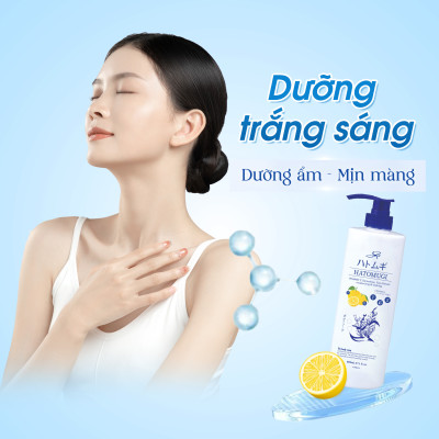 Sữa Tắm Dưỡng Ẩm Và Làm Trắng Da SHP Hatomugi Body Soap White & Moisture Rich (800 mL)
