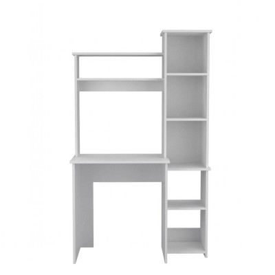 Bàn Học Bằng Gỗ Liền Giá Sách Hiện Đại SMLIFE Denzeru