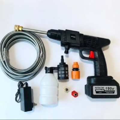 Máy rửa xe pin cầm tay máy tưới cây lực nước cực mạnh bộ như ảnh 