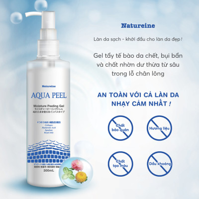 Tẩy Tế Bào Da Chết Natureine Aqua Peel Moisture Peeling Gel - Nhật Bản 