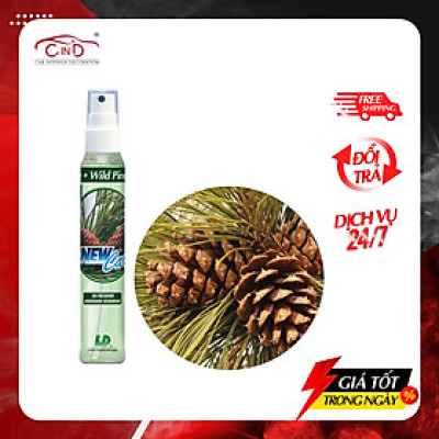 Nước Hoa Ô Tô Dạng Xịt L&D New Car Wind Pine 60ml