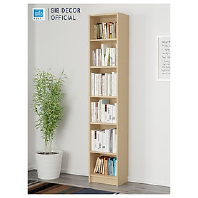 Kệ Sách 6 Tầng Billy By SIB Decor, Kích Thước 40 x 28 x 202cm KSG107