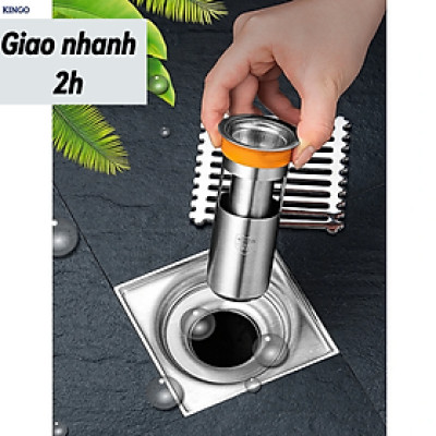 Phụ kiện ngăn mùi KG90 nhà tắm, lắp thoát sàn chống mùi hôi ngăn vi khuẩn trào ngược lên chất liệu inox304 - Hàng chính hãng