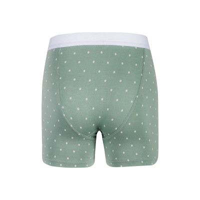 Quần lót Boxer nam Màu xanh pastel - Họa tiết chấm bi