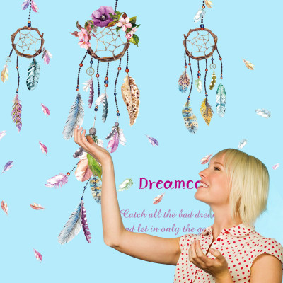 Decal dán tường Dreamcatcher Amy DKN78 - 2 bộ (105 x 200 cm)