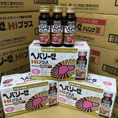 Combo 3 hộp Nước uống bổ gan Hepalyse Plus Hi cao cấp màu vàng