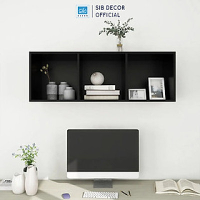 Kệ Gỗ 3 Ngăn Treo Tường Trang Trí SIB Decor KT522