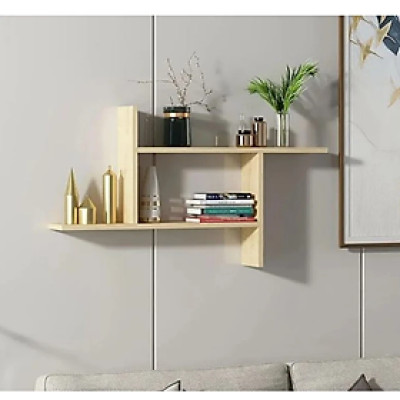 Kệ Gỗ Trang Trí Treo Tường 2 Tầng Tundo CTKT515 KT 100 x 55 x 20cm
