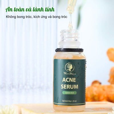 Bộ trắng da, sạch mụn nám toàn diện Wonmom (Sữa rửa mặt+Kem nghệ tươi+Serum mụn+Mặt nạ nghệ)