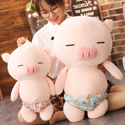 Gấu bông heo mặc quần chip dễ thương siêu bựa, lợn mặc sịp siêu cưng cute (25cm---->70cm) vải miniso 4 chiều co giãn êm ái mềm mại, hàng xịn cao cấp loại 1