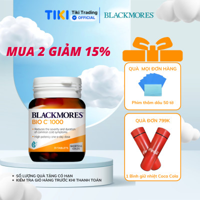 Viên Uống Bổ Sung Vitamin C Blackmores Bio C 1000mg Lọ 31 Viên