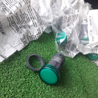 | CHÍNH HÃNG | Đèn báo màu xanh XA2EVM3LC - 220V ac cho tủ điện