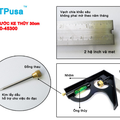 THƯỚC KE THỦY 30CM TTPusa