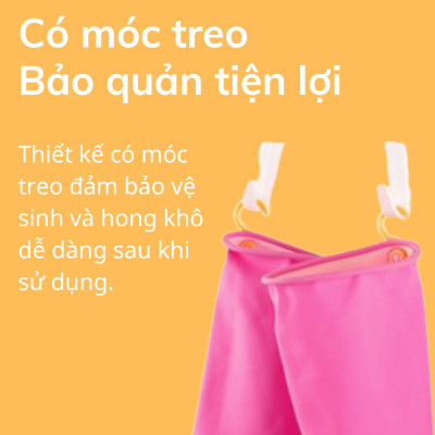 Găng Tay Cao Su Tự Nhiện Hàn Quốc Có Móc 38 Cm