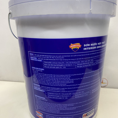 Sơn Nước Toa Homecote nội thất màu xám 8323_17L