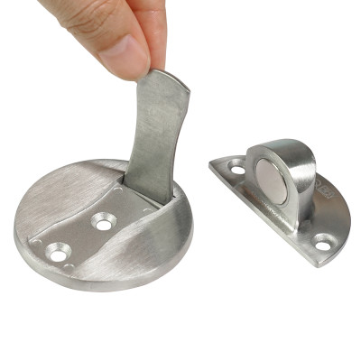 Chặn cửa đế dẹp nam châm hít chặn inox 304 Hobby home decor CC2