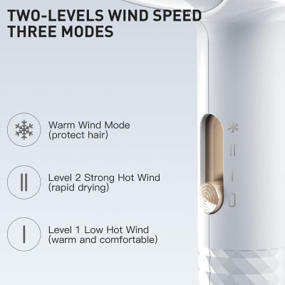 Máy sấy tóc Ion Enchen Air giúp bổ sung Ion làm tóc suôn mượt giảm khô rối, bảo vệ tóc