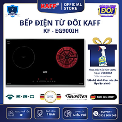 Bếp âm từ hồng ngoại đôi kết hợp nhập khẩu Germany KAFF KF-EG900IH - Hàng Chính Hãng