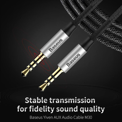  Dây cáp âm thanh Audio 3.5 Baseus M30 LV141- hàng chính hãng.