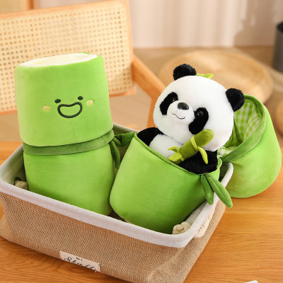 Gấu Bông Gấu Trúc Panda Trong Ống Tre 2 in 1 Cao Cấp