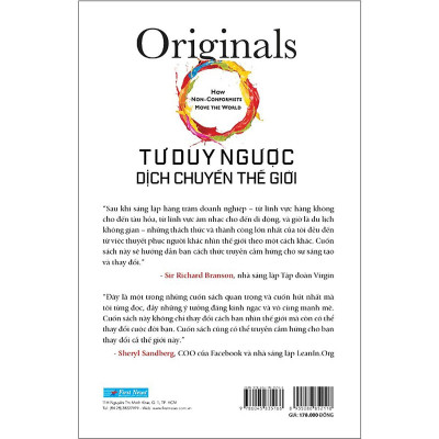 Sách - Tư Duy Ngược Dịch Chuyển Thế Giới - First News
