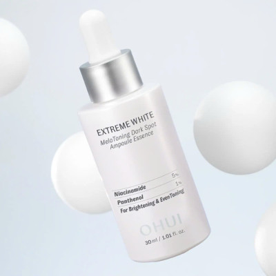 Tinh Chất Mờ Nám Trắng Da OHUI Extreme White Melatoning Dark Spot Ampoule Essence 30ml
