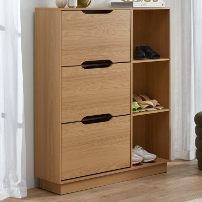 Tủ giày gỗ sồi OAKTG45 Tundo 110 x 30 x 130 cm
